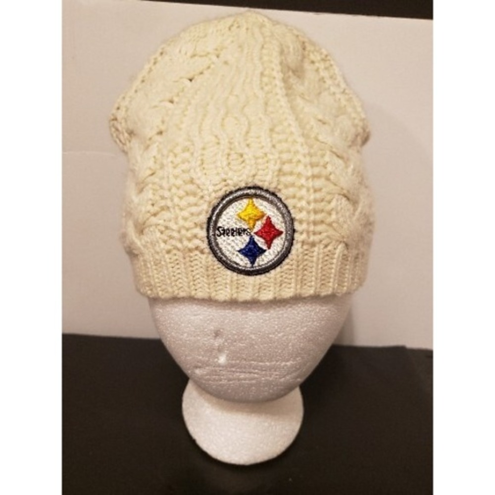 Pittsburgh Steelers Womens Winter Hat Beanie Knit Style NFL Snow‎ Cap One Size